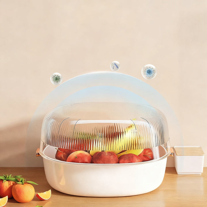 Kitchen sieve and fruit catching bowl, double-layered