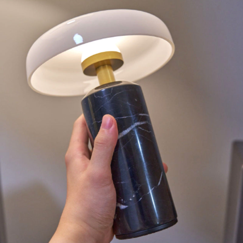 Portable table lamp, marble, LED, touch switch