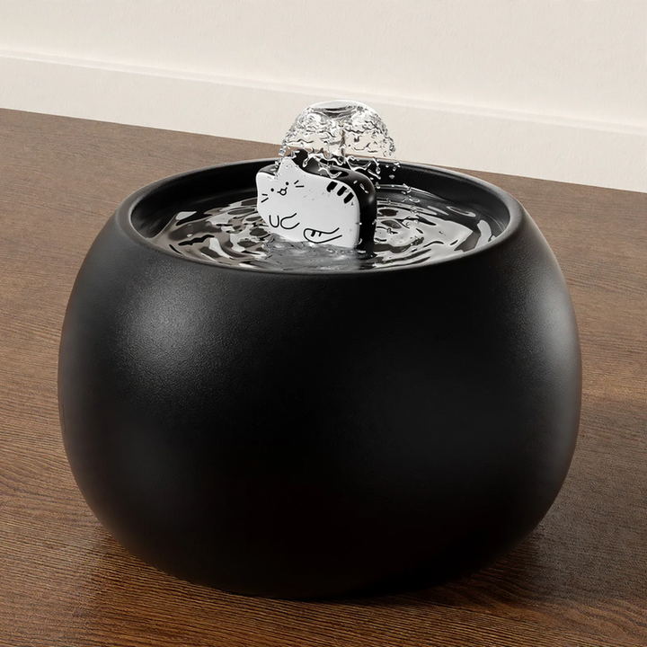 Ceramic Pet Water Bowl with Water Circulation