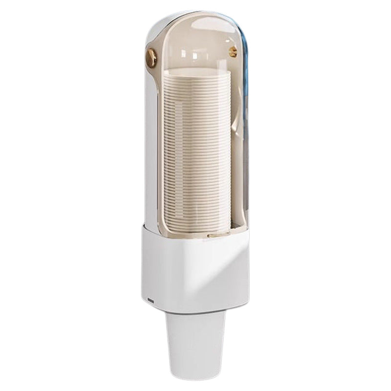 Wall holder for paper cups, self-adhesive