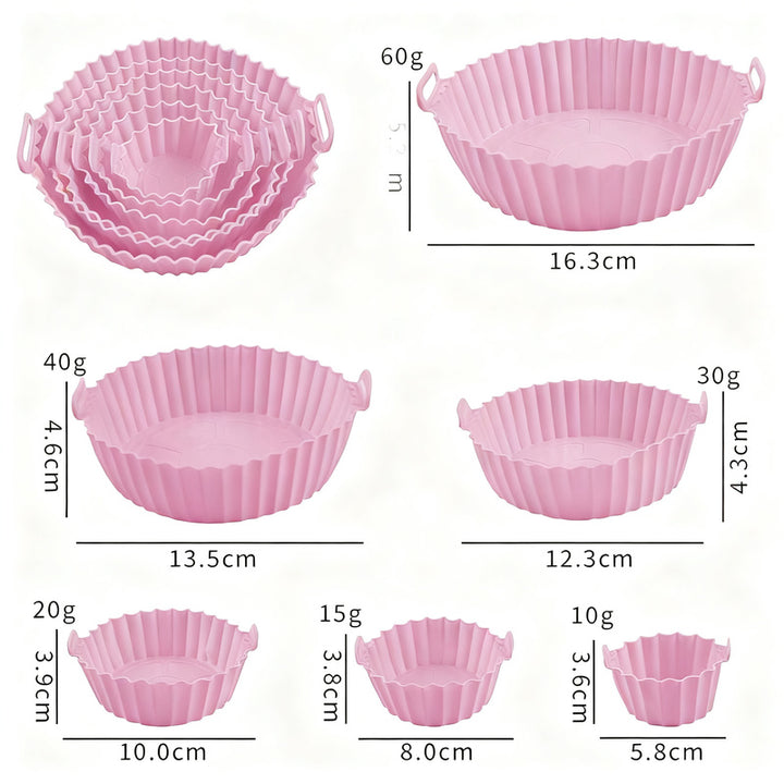 Silicone egg cups, round, 9×9×7 cm