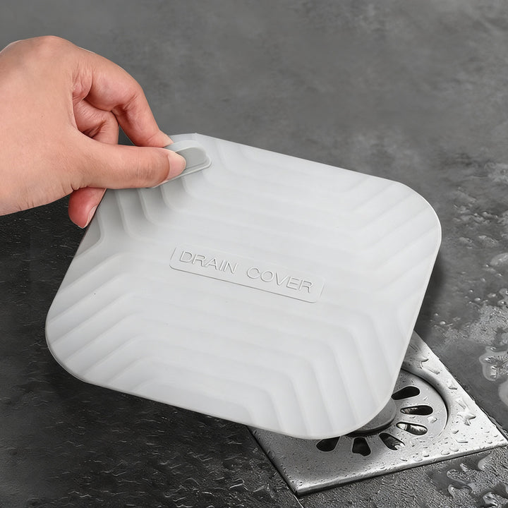 Silicone floor drain cover against odor backflow