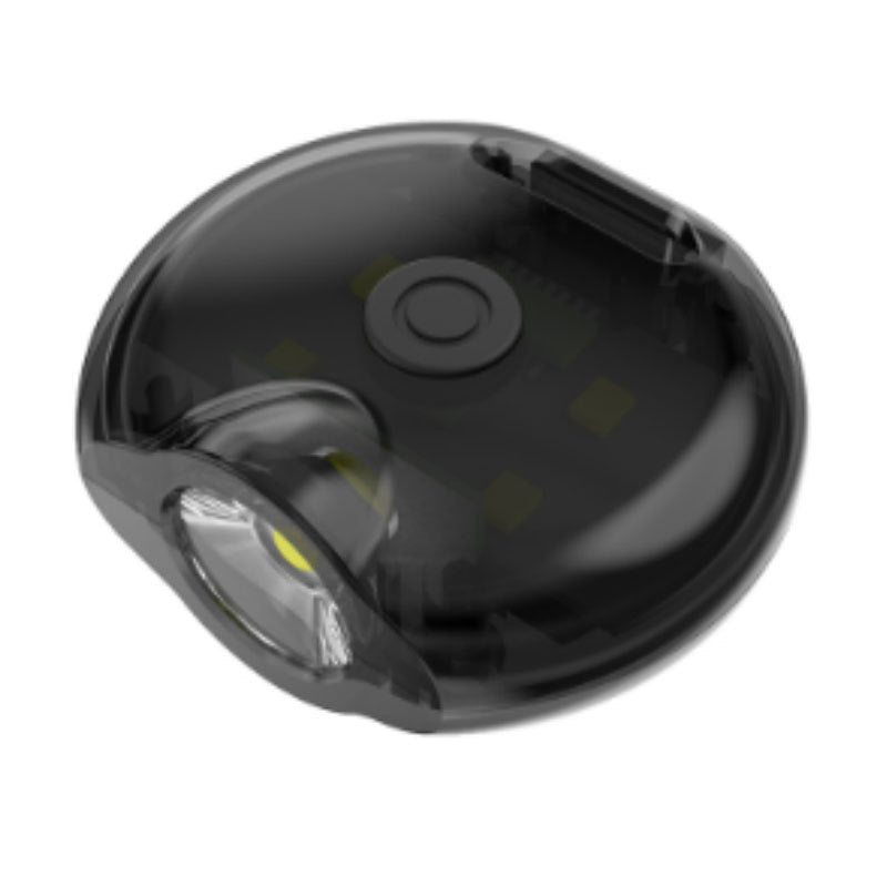 Mini LED flashlight with whistle and USB charging