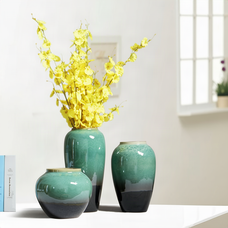 Ceramic flower vase, modern, handcrafted