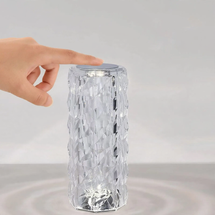 Crystal table lamp, 16 colors, remote control