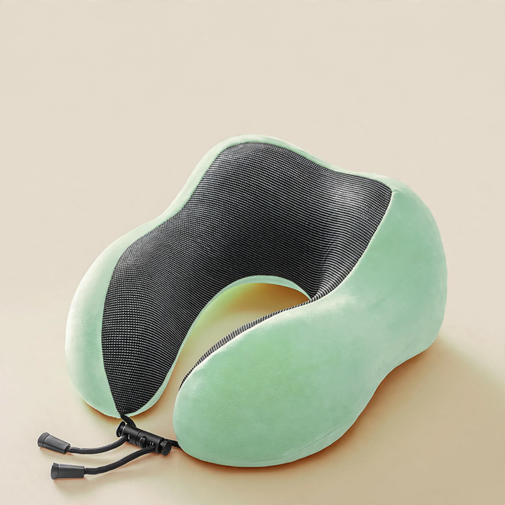 U-shaped memory foam neck pillow for travel