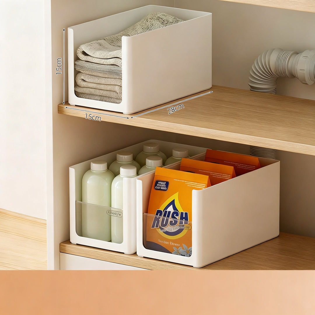 Organizer for bathroom cabinet