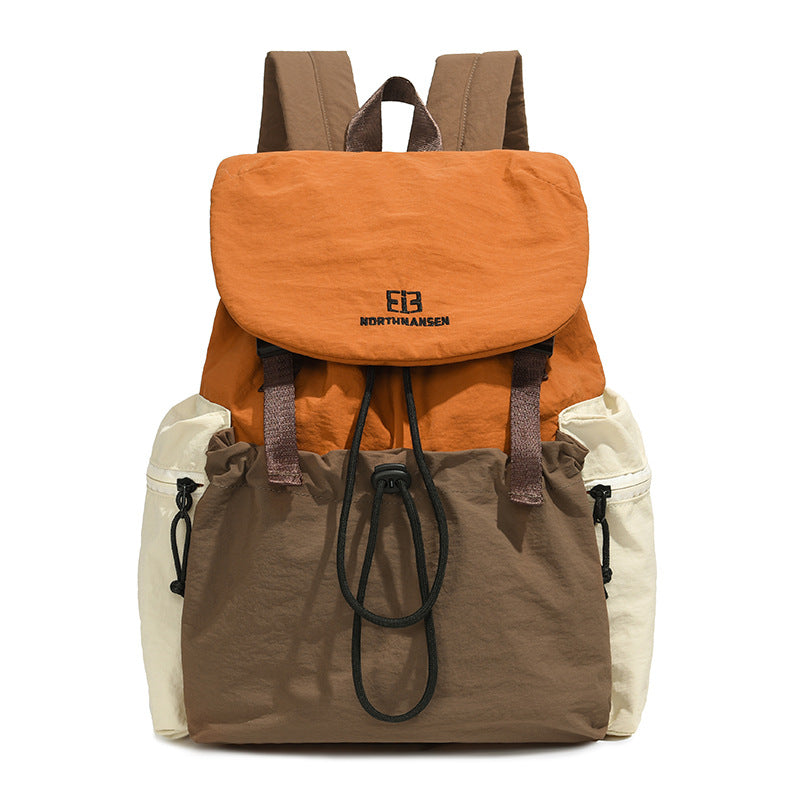 Backpack with contrasting colors, 20–35 L, oxford fabric