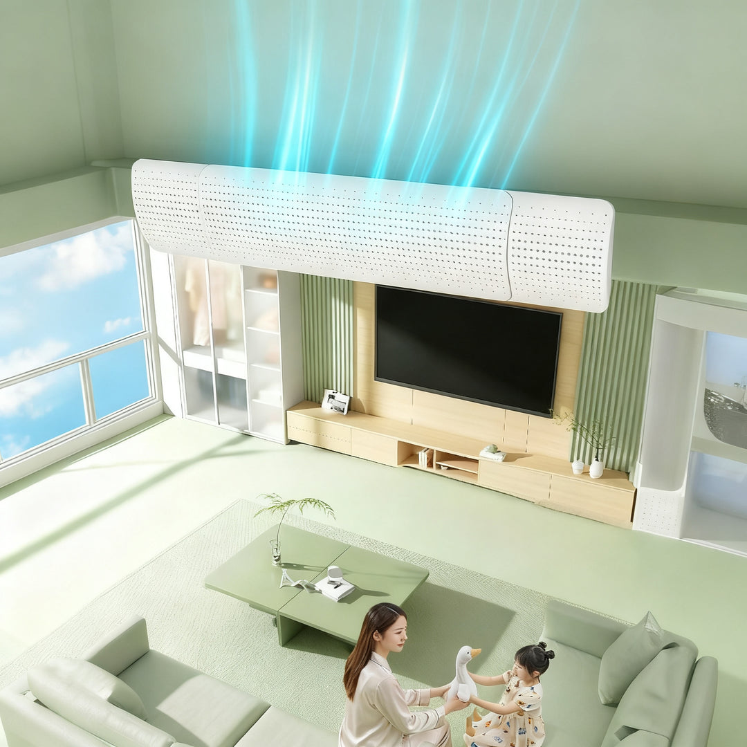 Air conditioning wind deflector for ceiling cassette
