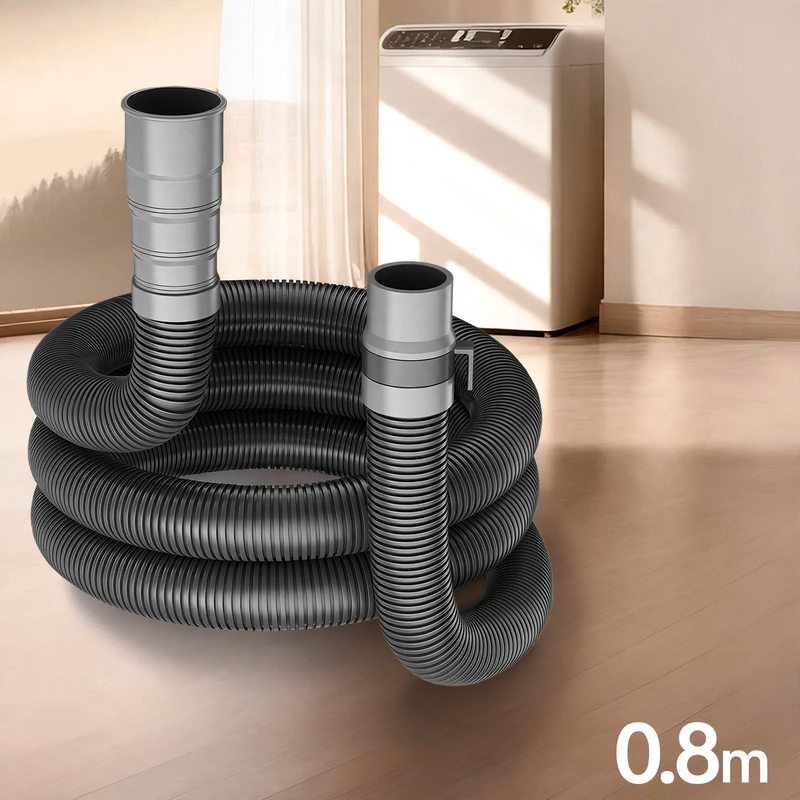 Washing machine drain hose, PVC/Silicone
