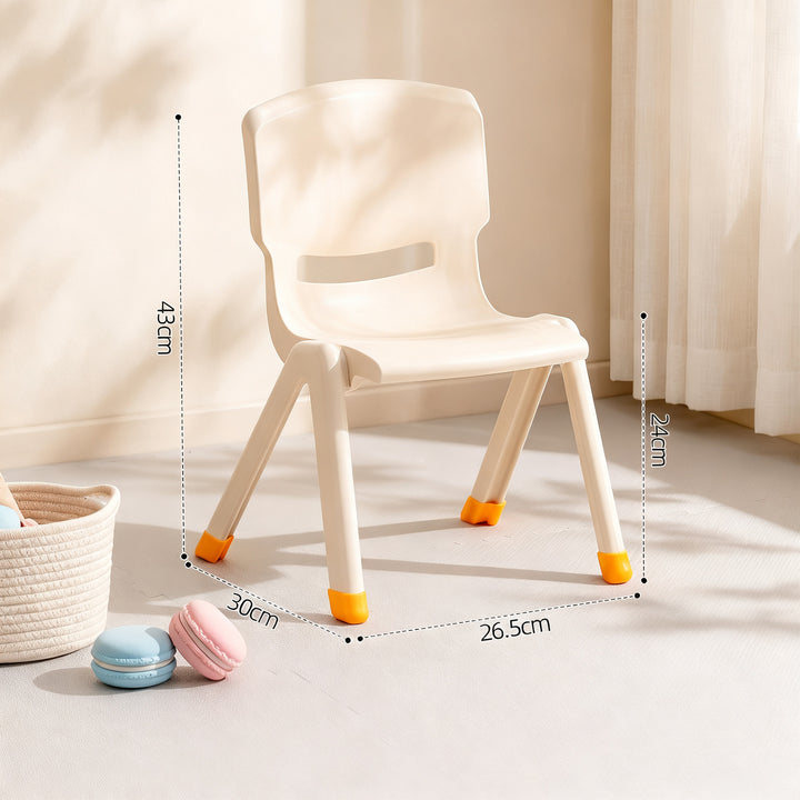 Children's chair made of ABS plastic, non-slip, stackable