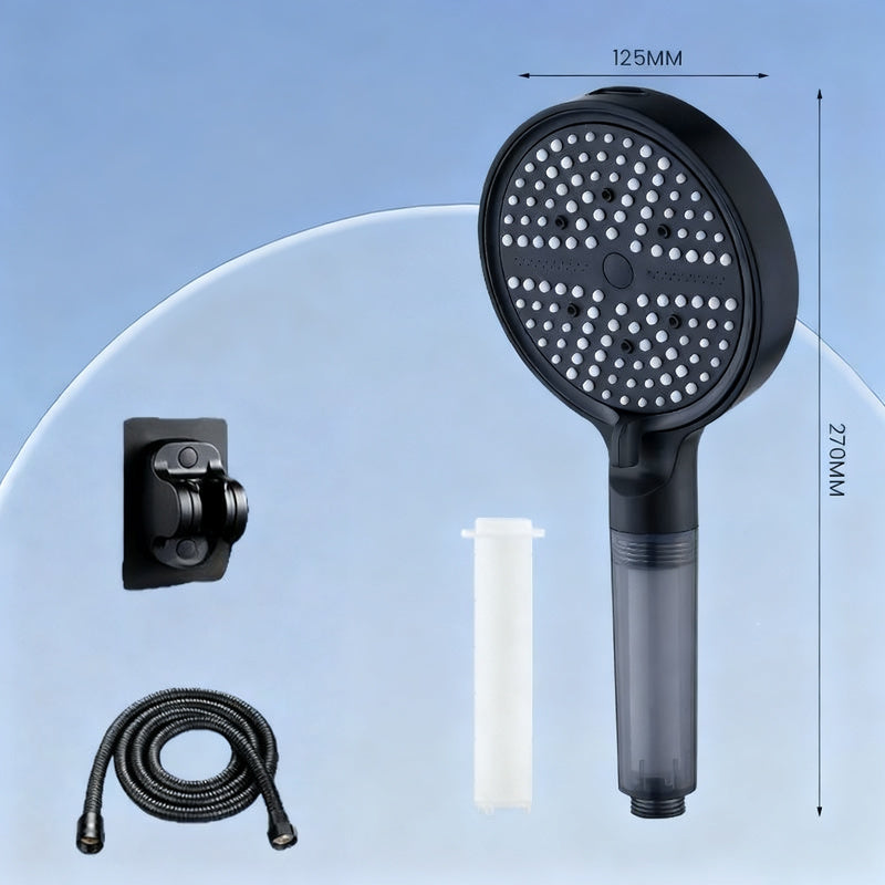 Shower head with filter and massage function