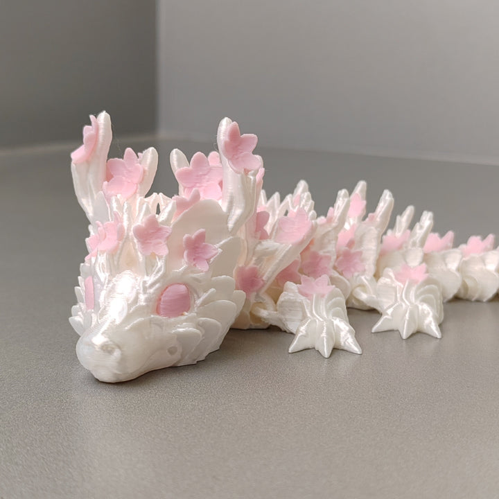 3D-printed dragon skull, resin finish