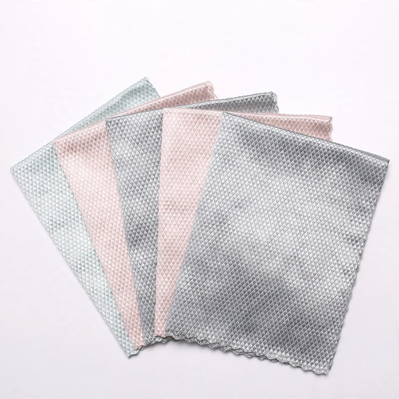 Microfiber cleaning cloths, 4-piece set