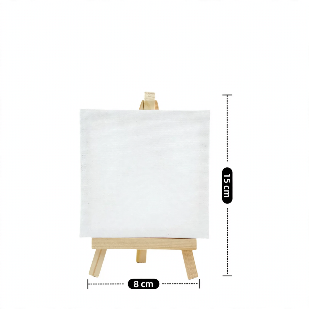 Small wooden easel made of pine