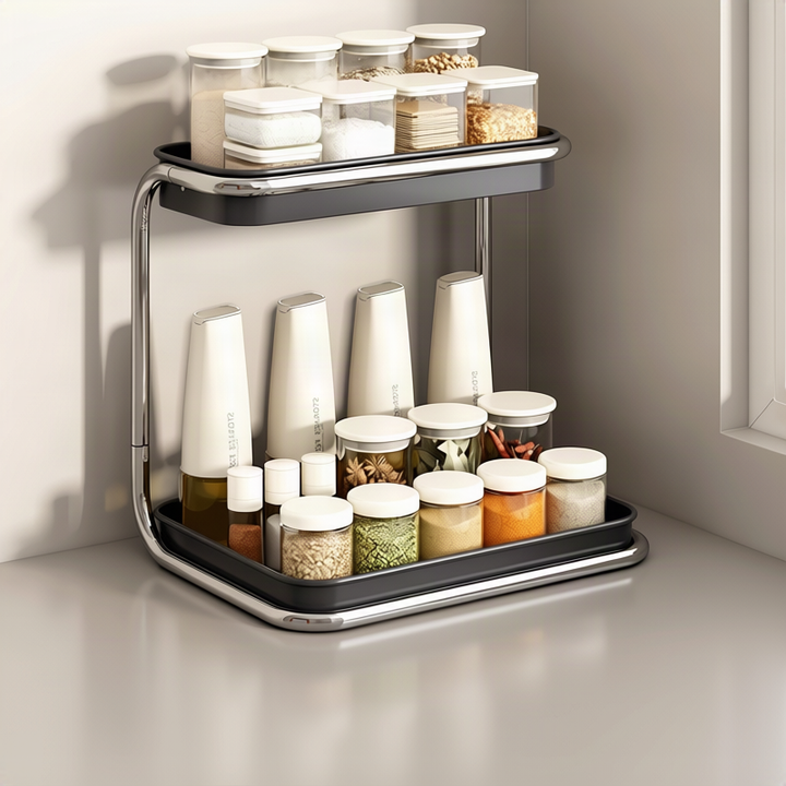 Spice rack, 2-tier, modern