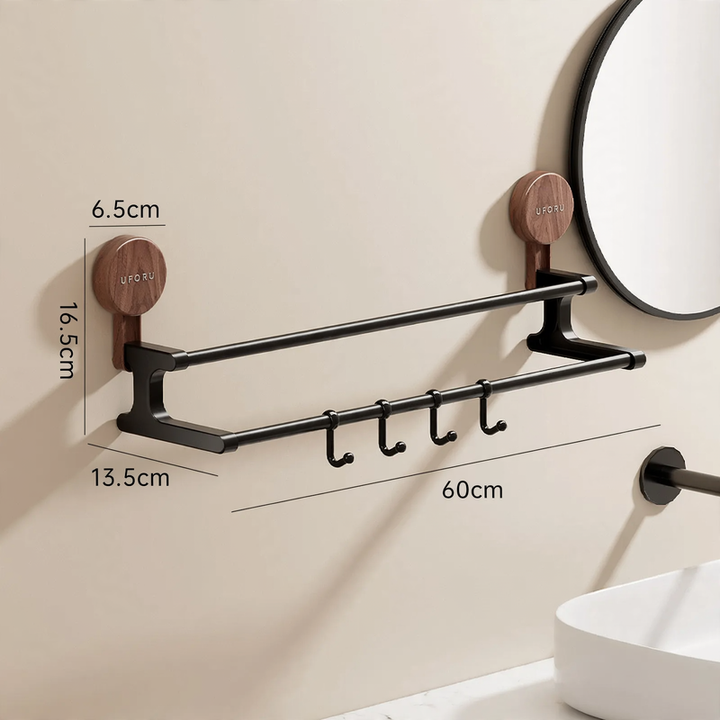 Suction Cup Towel Holder, Double Layer, No Drilling