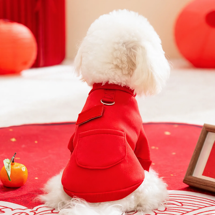 New Year sweater for dogs and cats, fleece