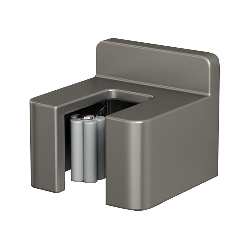 Stainless steel wall holder for brooms and mops