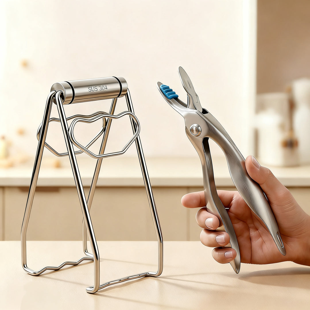 Stainless Steel Bowl Tongs with Heat Protection