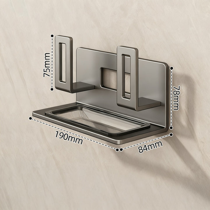 Wall-mounted kitchen shelf made of carbon steel