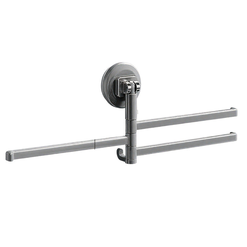 Suction cup cloth holder with rotating bars, ABS plastic
