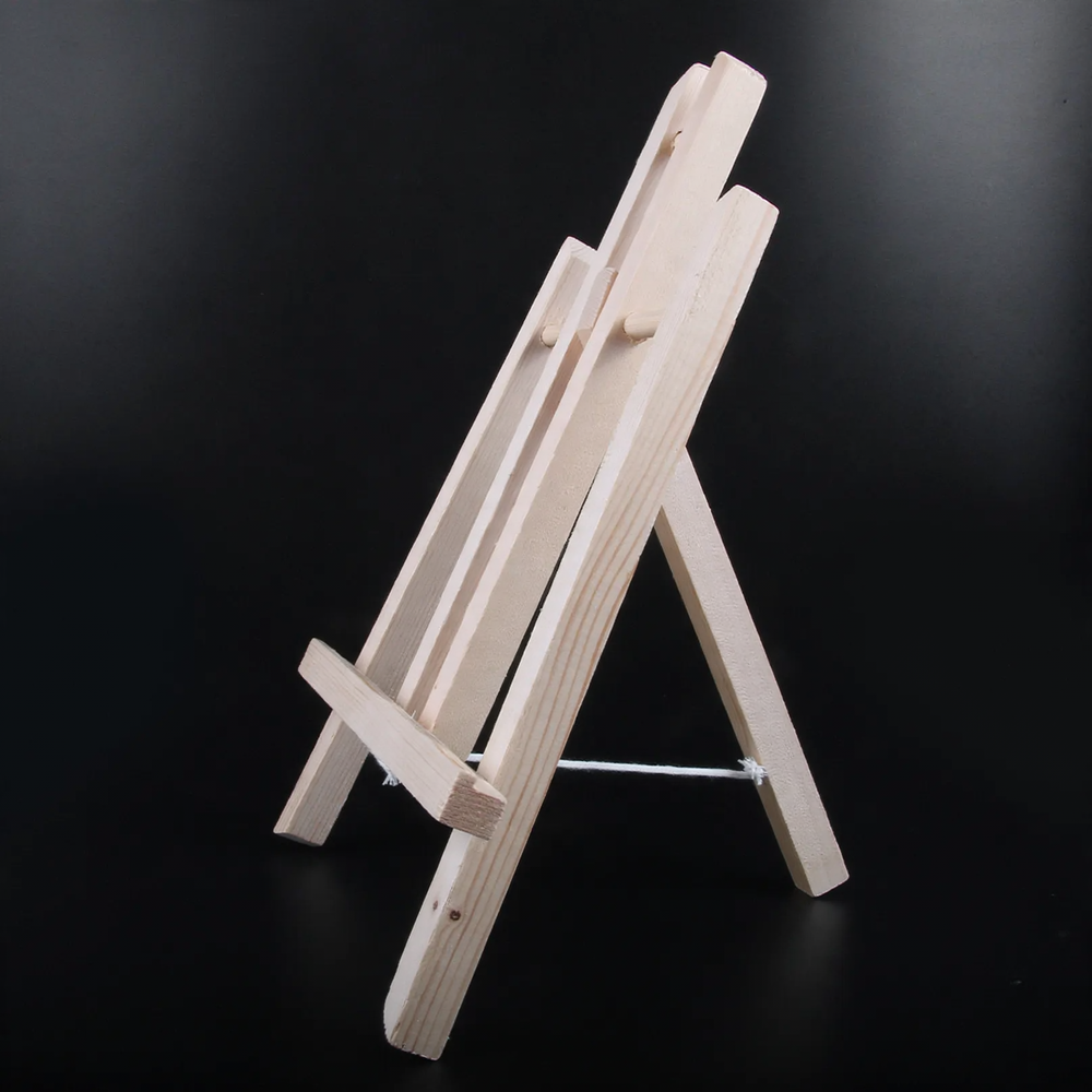 Small wooden easel made of pine