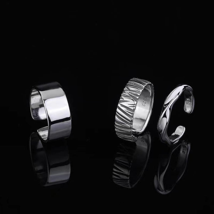 Open ring, adjustable, zinc alloy