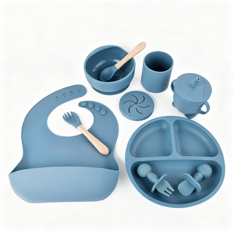 Silicone children's dish set, 6 pieces