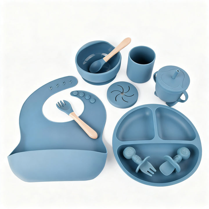 Silicone children's dish set, 6 pieces