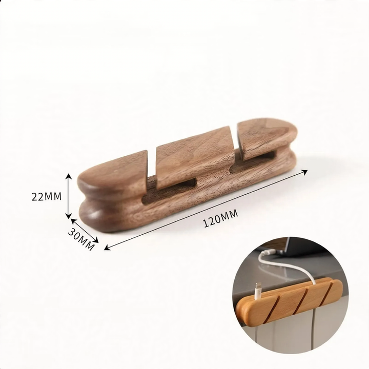 Wooden cable organizer, model K009