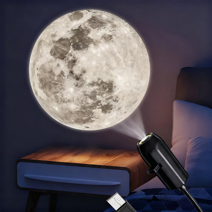 LED projection light with interchangeable patterns
