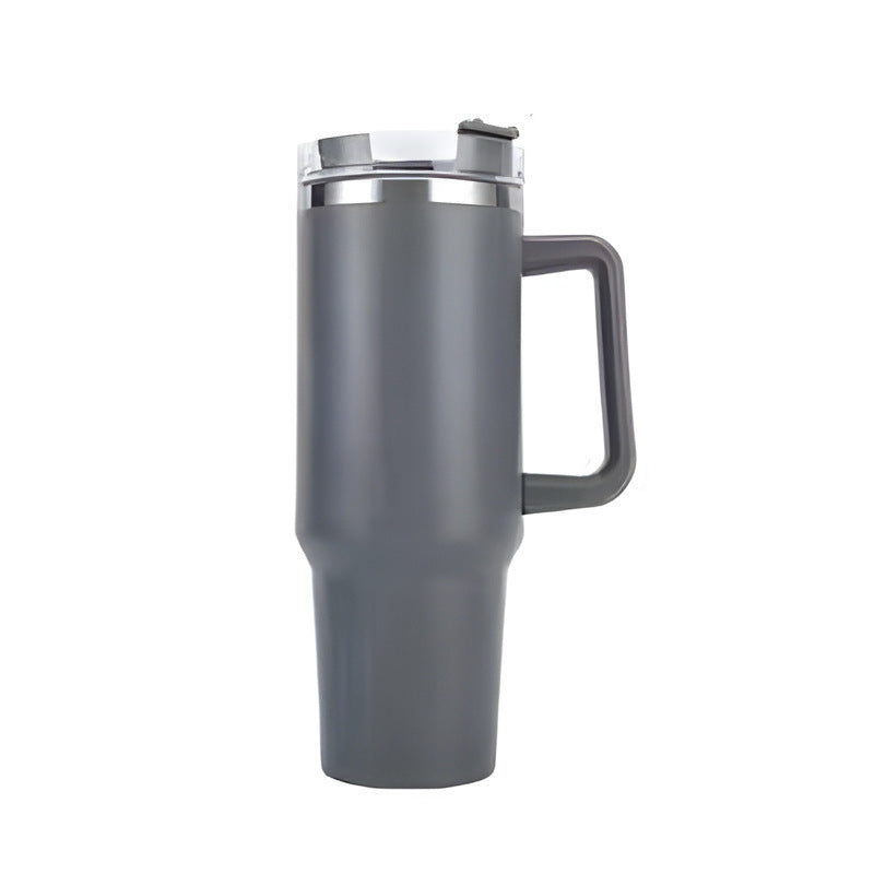 Insulated cup 40oz with straw and handle