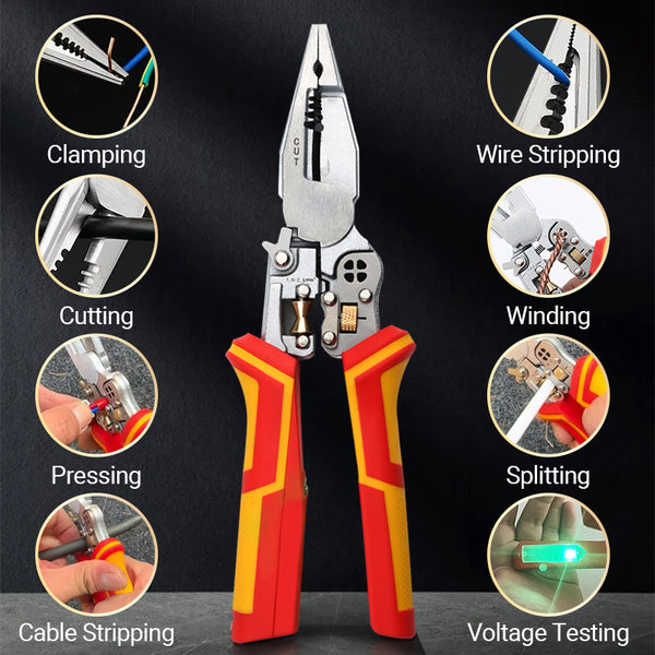 All-in-One Stripping Pliers | Perfect for Wrapping and Splitting Wire | Stornfield