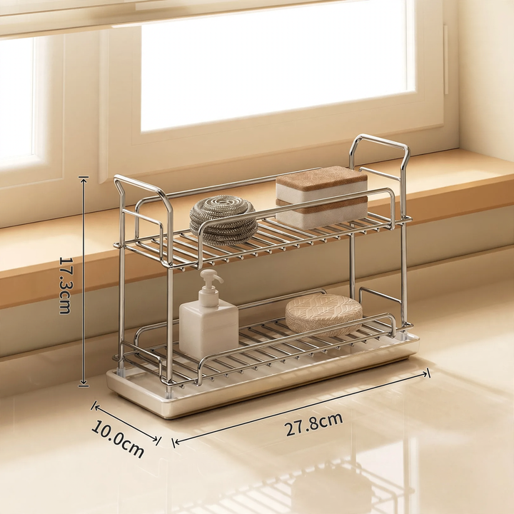Kitchen drying rack for towels and sponges