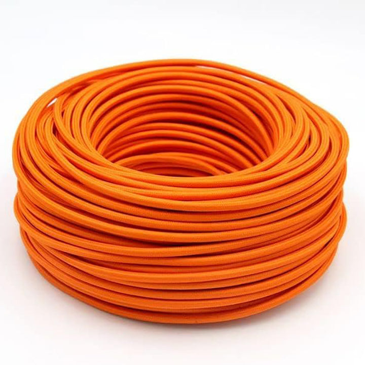 Textile-encased power cable 2×0.75 mm²