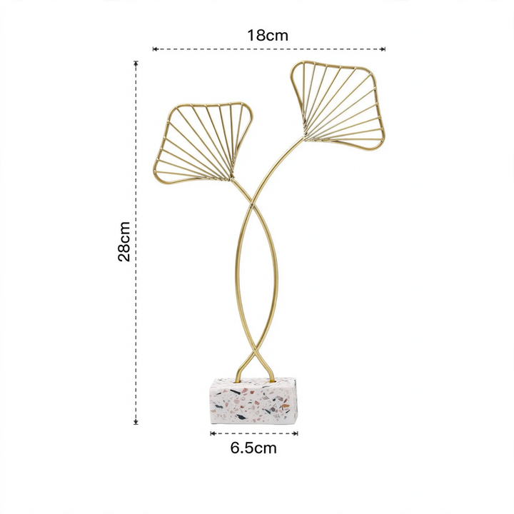 Iceflower decorative figure made of iron, modern