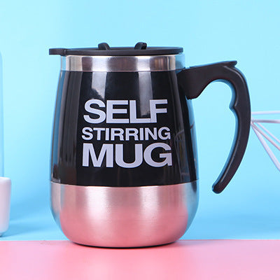 Self-stirring mug, 350 ml, stainless steel