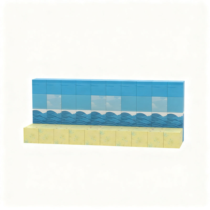 Magnetic building blocks, domino style