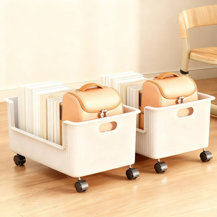 Mobile book box for desk and floor