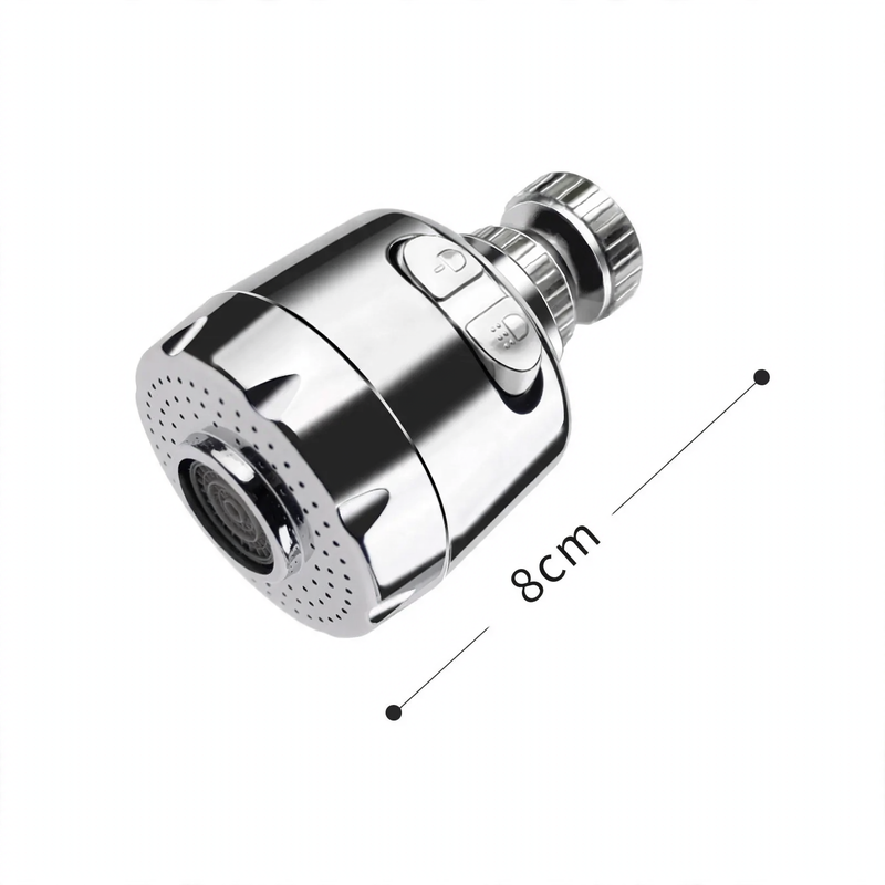 Retractable faucet attachment, 360° rotatable