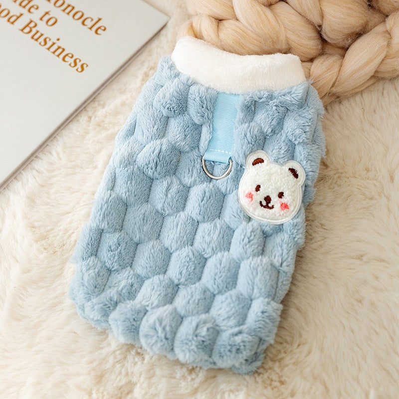 Dog vest with scarf for small dogs