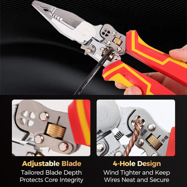 All-in-One Stripping Pliers | Perfect for Wrapping and Splitting Wire | Stornfield