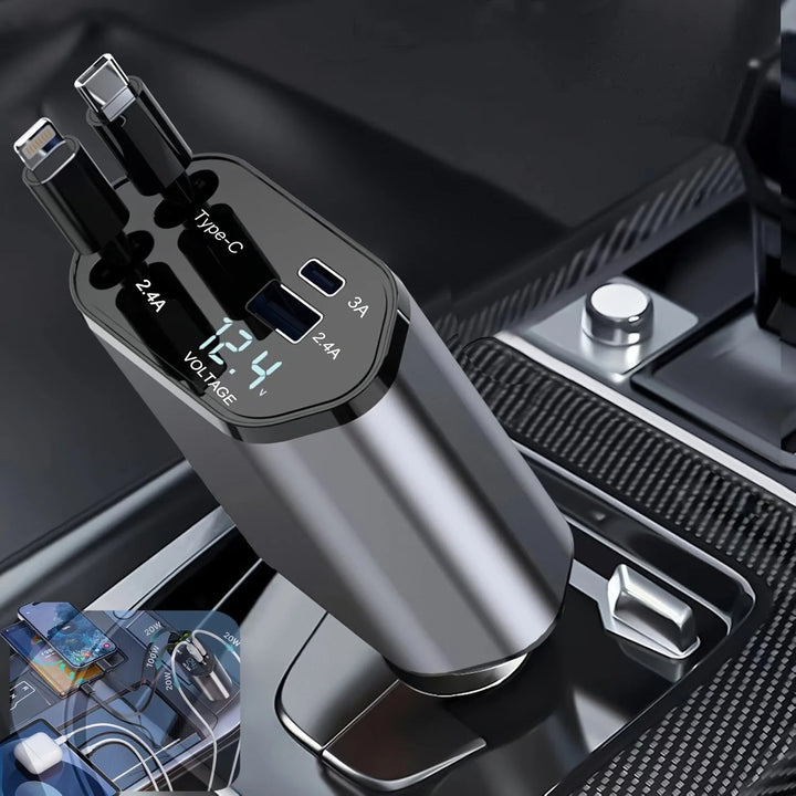 FoldaStornfielde Car Charger with USB-C and USB-A – 120W Fast Charging | Stornfield