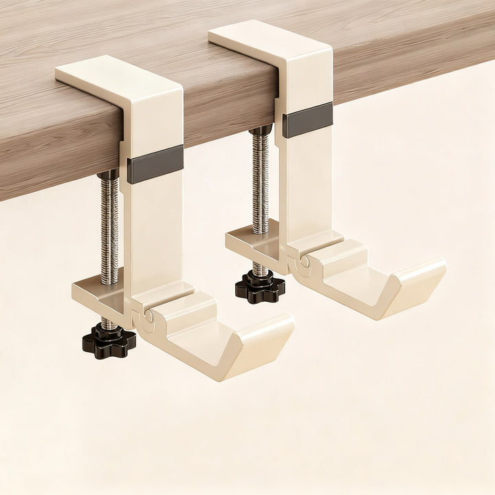 Adjustable table backpack hook made of aluminum