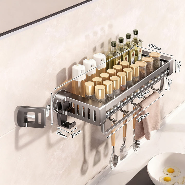 Suction cup kitchen shelf to hang