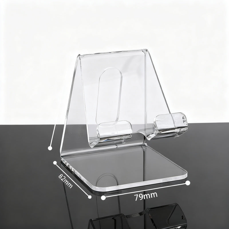 Handy holder made of acrylic, foldable