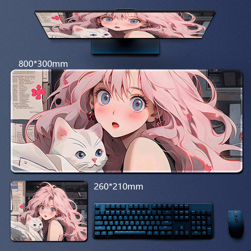 XXL Gaming Mousepad with Anime Design