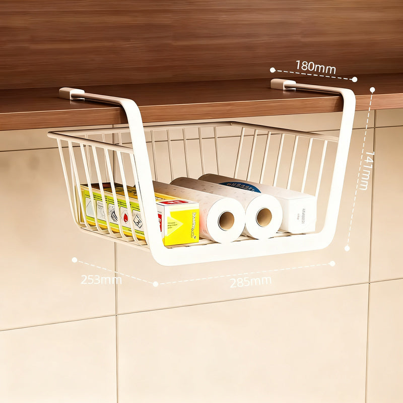 Wall-mounted kitchen shelf made of carbon steel