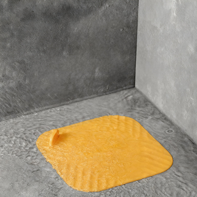 Silicone floor drain cover against odor backflow